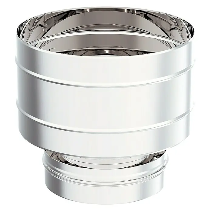 Sombrerete antiretorno - Diámetro: 150 mm, Acero inoxidable