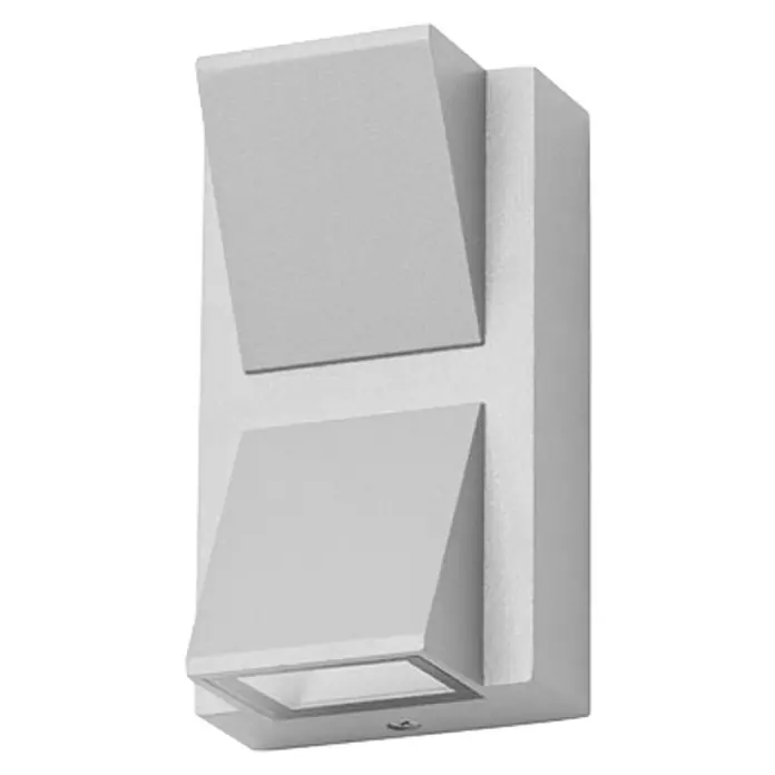 Forlight Aplique exterior LED Loyd - 4,1 W, 6,2 x 7,9 x 14 cm, Gris, IP55, 2 ud.