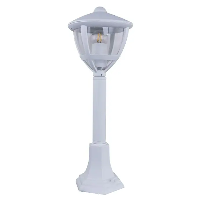 Globo Sobremuro exterior - 1 luz, Blanco mate, Claro, Potencia máx.: 40 W, IP44, Altura: 50 cm