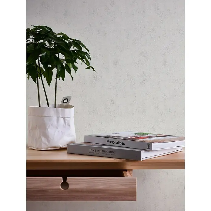 AS Creation Neue Bude 2.0 ED II Flis tapeta - Sive boje, Uni, 10,05 x 0,53 m - Živopisni prikaz