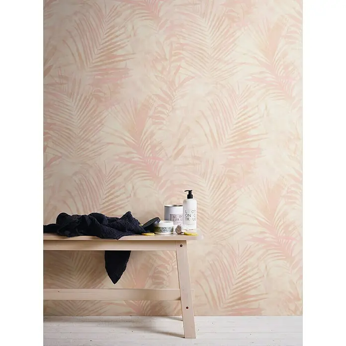 AS Creation Neue Bude 2.0 ED II Vliestapete Palme - Rosa, Floral, 10,05 x 0,53 m - Stimmungsaufnahme