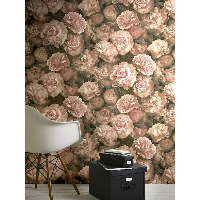 AS Creation Neue Bude 2.0 ED II Vliestapete Barockrose - Altrosa, Floral, 10,05 x 0,53 m - Stimmungsaufnahme