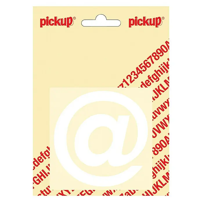 Pickup Etiqueta adhesiva - @, Blanco, Altura: 80 mm