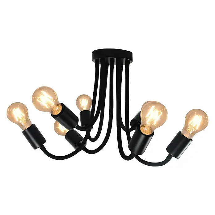 Tween Light Plafón Dimaro - 28 W, L x An x Al: 58 x 58 x 33 cm, Negro, E27