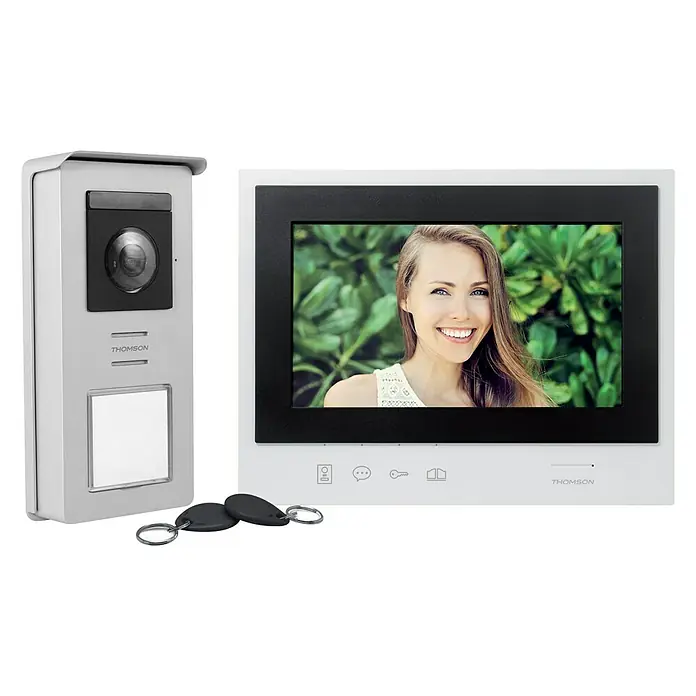 Thomson Farb-Video-Türsprechanlage Smart Bracket II - 7″, 85 dB, 800 x 480 Pixel - Vorderansicht