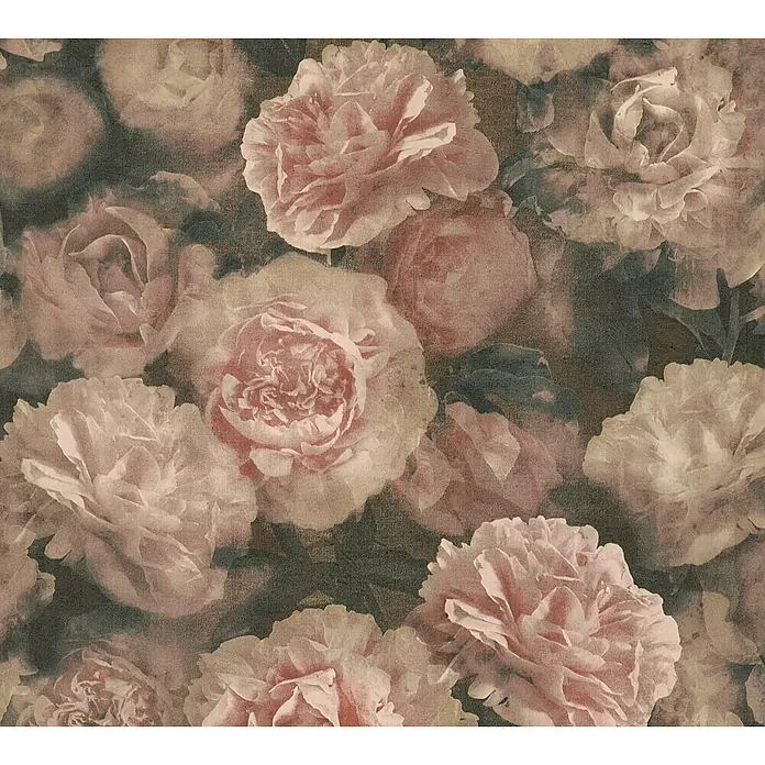 AS Creation Neue Bude 2.0 ED II Vliestapete Barockrose - Altrosa, Floral, 10,05 x 0,53 m - Detailaufnahme