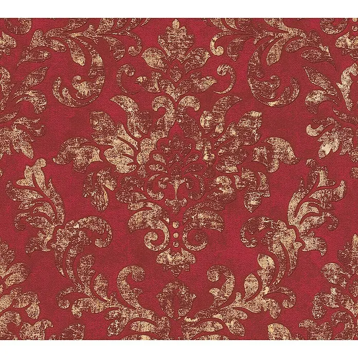 AS Creation Neue Bude 2.0 ED II Vliestapete Damask - Rot/Gold, Ornament, 10,05 x 0,53 m - Detailaufnahme