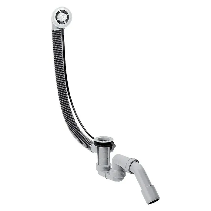 Hansgrohe Ab- & Überlaufgarnitur Flexaplus - Kunststoff, 1½″, Geeignet für: Handelsübliche Badewannen - Vorderansicht