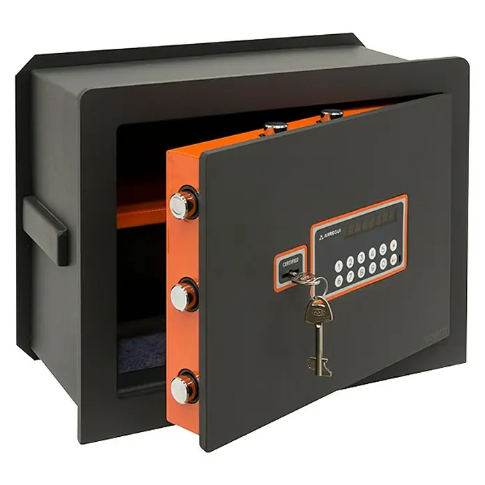 Arregui Caja fuerte empotrable Plus C - L x An x Al: 42 x 30 x 32 cm, Tipo de cerradura: Cerradura de combinación electrónica