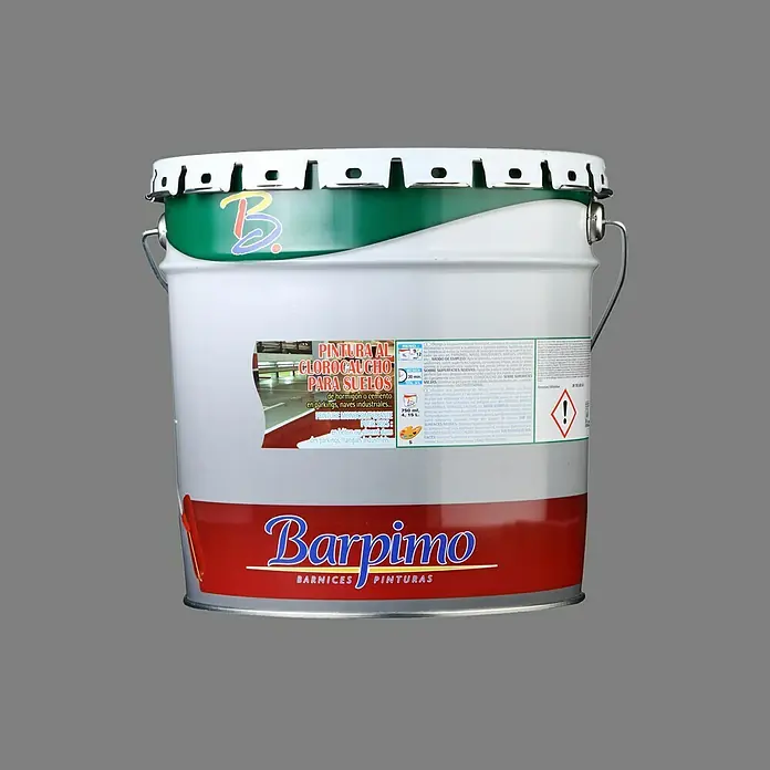 Barpimo Pintura para suelos al clorocaucho - Gris, 15 l, Mate sedoso