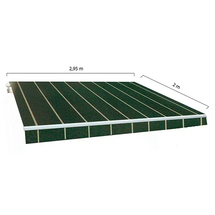 SmartSun Toldo de brazos articulados Original Kit Acrílico - Gris oscuro, Ancho: 3 m, Caída: 2 m