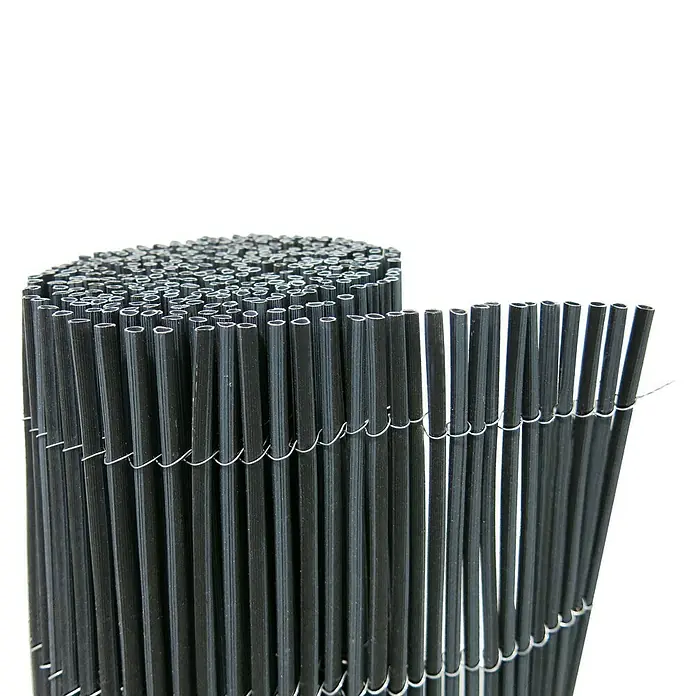 Nortene Ocultación de mimbre Fency Wick - Plástico, L x Al: 3 x 1,5 m, Antracita