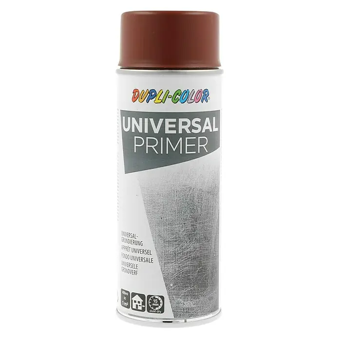 Dupli-Color Basic Universele primer Rood - Rood, 400 ml, Sneldrogend - Vooraanzicht