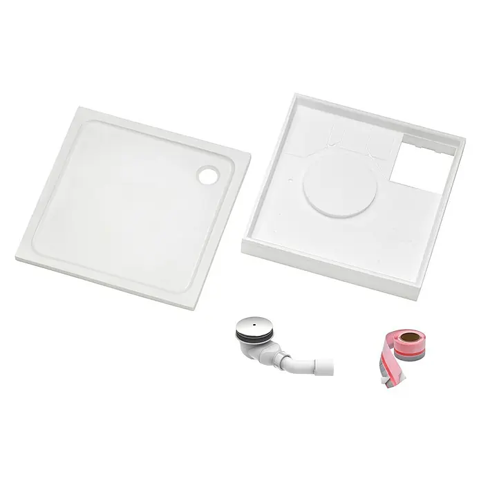 Ottofond Duschwannen-Set - L x B: 90 x 90 cm, Weiß - Ansicht von oben