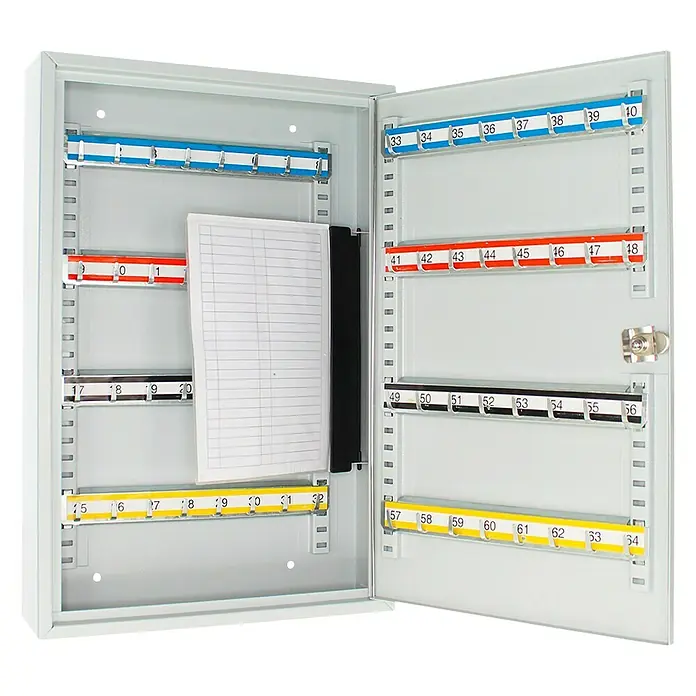 Rottner Schlüsselkasten S 64 - Geeignet für: 64 Schlüssel, L x B x H: 8 x 30 x 45 cm, Zylinderschloss