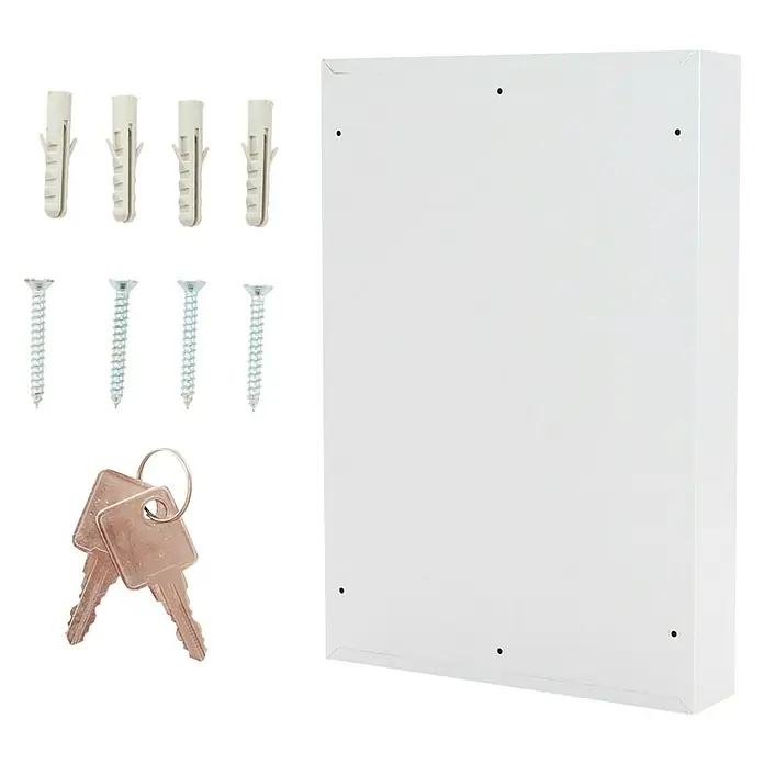 Rottner Schlüsselkasten S 100 - L x B x H: 8 x 38 x 55 cm, Geeignet für: 100 Schlüssel, Zylinderschloss