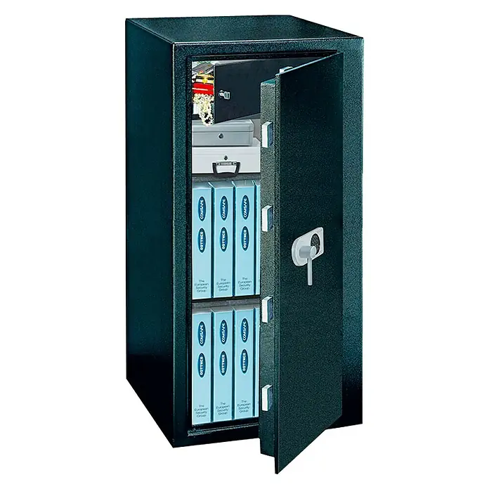 Rottner Möbeltresor Monaco - Zahlenschloss elektronisch, L x B x H: 50 x 60 x 120 cm, Schwarz