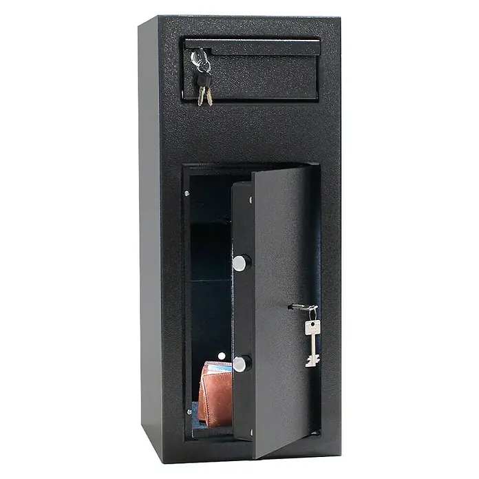 Rottner Einwurftresor Cashmatic 1 - 26 x 25 x 60 cm, Doppelbartschloss