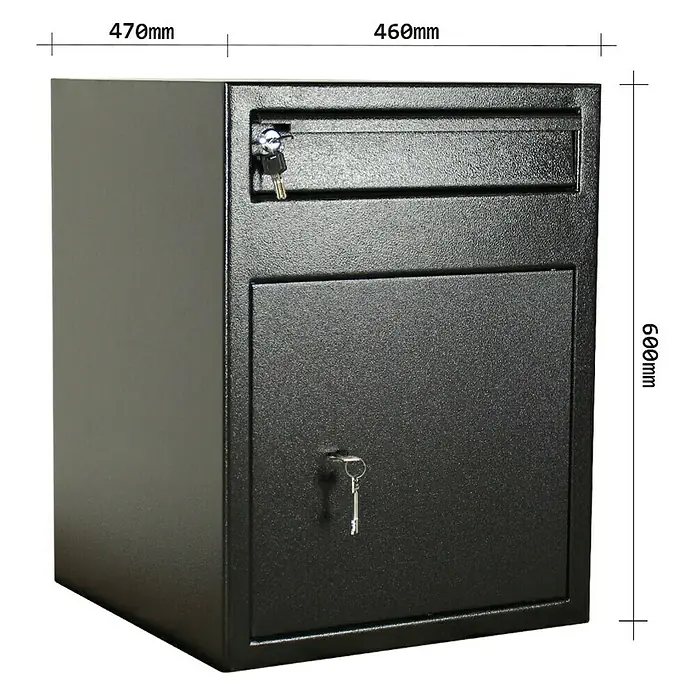 Rottner Einwurftresor Cashmatic 2 - 47 x 46 x 60 cm, Doppelbartschloss
