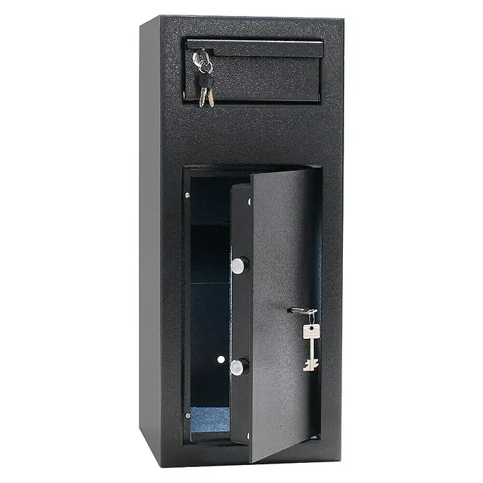 Rottner Einwurftresor Cashmatic 1 - 26 x 25 x 60 cm, Doppelbartschloss