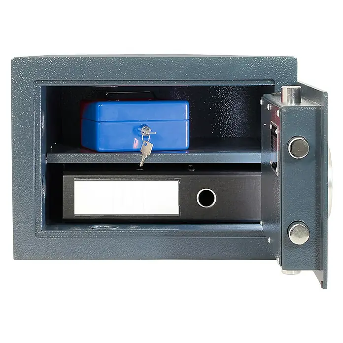 Rottner Möbeltresor Samoa - L x B x H: 39 x 42 x 30 cm, Elektronisches Zahlenschloss, Anthrazit