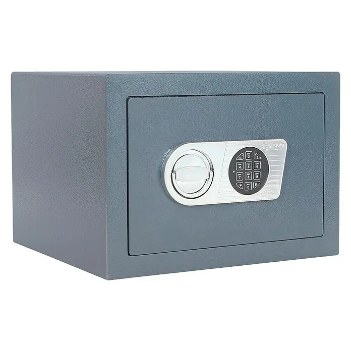 Rottner Möbeltresor Samoa - L x B x H: 39 x 42 x 30 cm, Elektronisches Zahlenschloss, Anthrazit