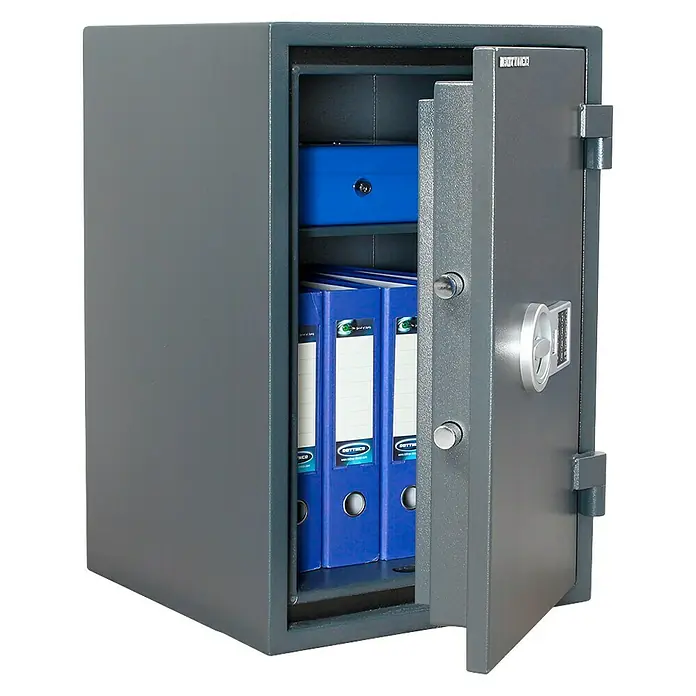 Rottner Feuerschutztresor Firechamp EL Premium - L x B x H: 45 x 44 x 67 cm, Elektronisches Zahlenschloss