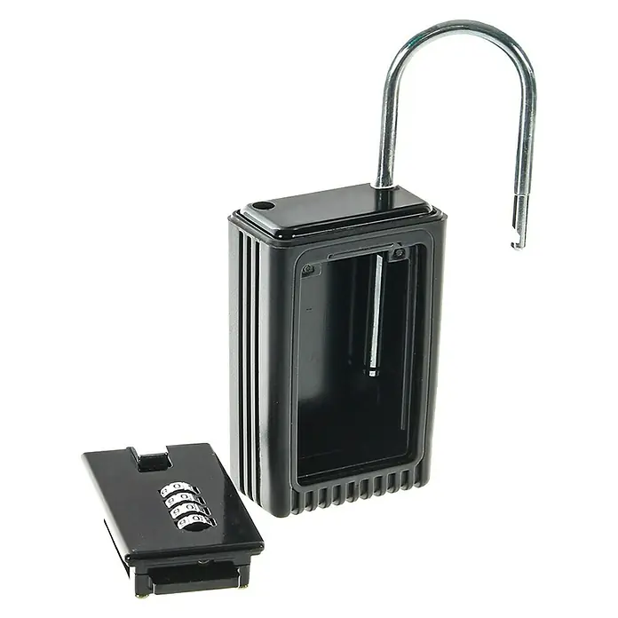 Rottner Schlüsselkasten Key Box - Geeignet für: Schlüssel, L x B x H: 4 x 6,5 x 16 cm, Mit Bügel