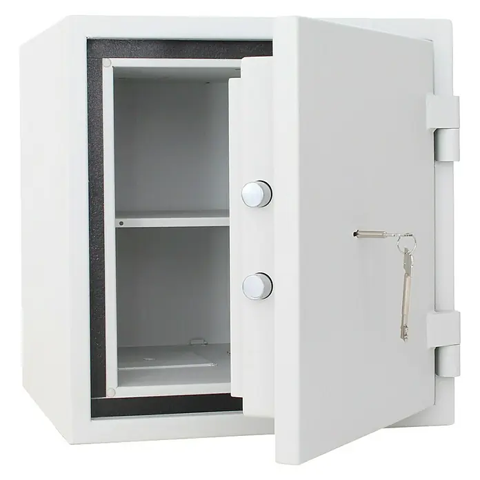Rottner Feuerschutztresor Fire Safe - 45 x 44 x 46 cm, Doppelbart-Hochsicherheitsschloss