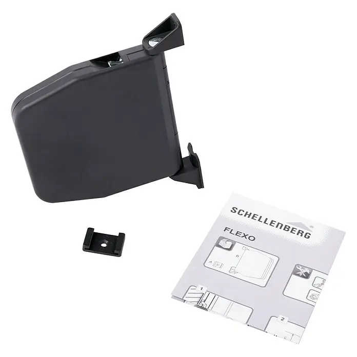 Schellenberg Aufschraubwickler Flexo - 140 x 25 x 165 mm, Geeignet für: Rollladen-Mini-Systeme, Anthrazit