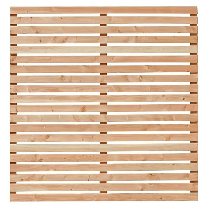 Sichtschutzelement Rhombus - 179 x 179 cm, Lärche, Unbehandelt
