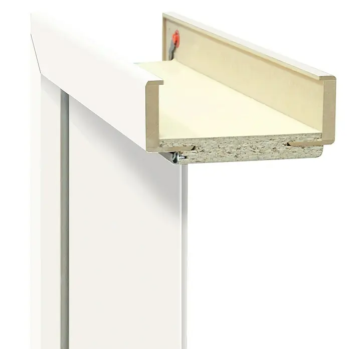 Türzarge Monari - 860 x 1.985 mm, Wandstärke: 120 mm, DIN Anschlag: Rechts, Uni Weiß