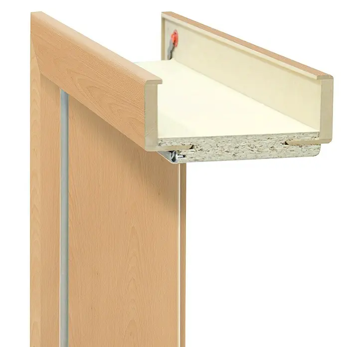 Türzarge - 860 x 1.985 mm, Wandstärke: 260 mm, DIN Anschlag: Links, Buche
