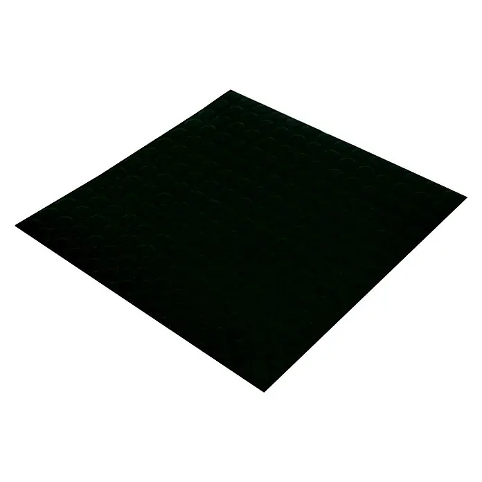 Pavimento de caucho círculos - Ancho: 1 m, Negro