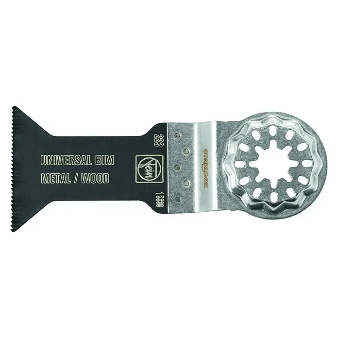 Fein Starlock Bi-metalen zaagblad E-Cut Universal - l x b: 55 x 44 mm, 5 st. - Top-down weergave