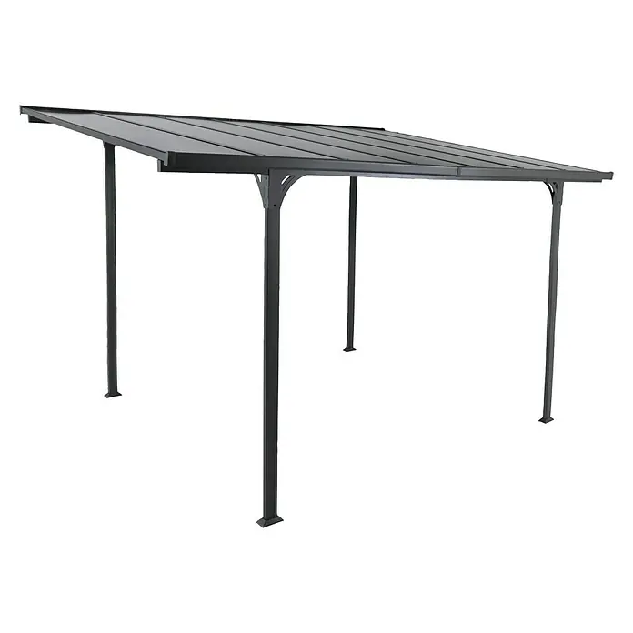 Sunfun Anstellpavillon Zypern - L x B: 400 x 297 cm, Anthrazit