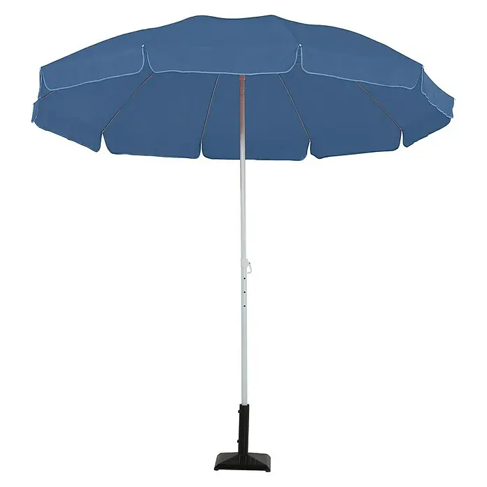 Sunfun Balkonschirm Provence II - Blau, Durchmesser: 250 cm - Vorderansicht