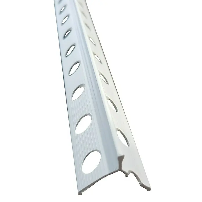 Cantonera punta fina - 2,5 m x 2,5 cm x 2,5 cm, PVC, Blanco