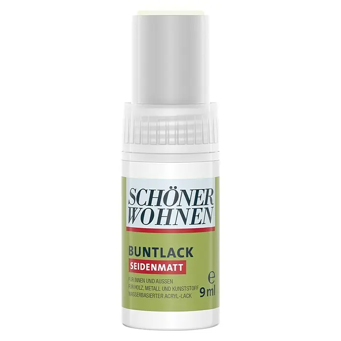 SCHÖNER WOHNEN-Farbe Home Lackstift - Reinweiß, 9 ml, Seidenmatt - Vorderansicht