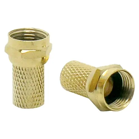 Metronic  Conector F dorado