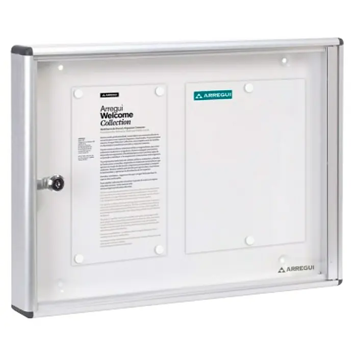 Arregui Panel de pared PAN42 - L x An x Al: 48 x 35 x 5 cm, Aluminio, Plateado