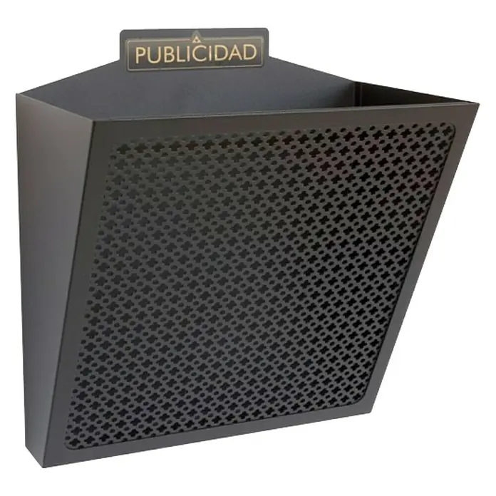 Arregui Cesta para publicidad E2311 - L x An x Al: 19 x 32 x 30,5 cm, Negro, Acero