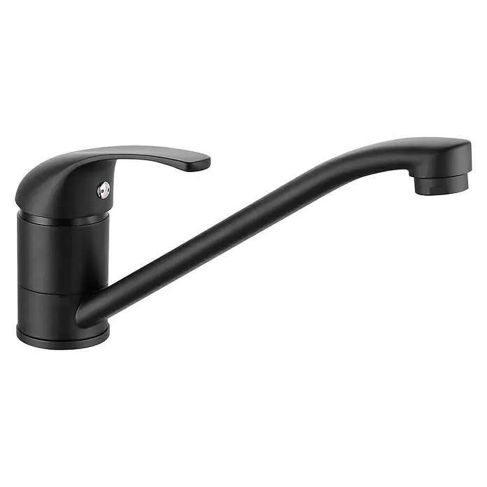 Rousseau Grifo de cocina Cardiff - Negro, Mate, Permite ahorrar agua