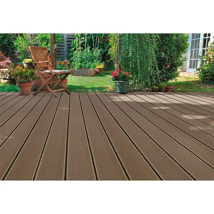 WPC-Terrassendiele Brown - Braun, 290 x 12 x 2 cm