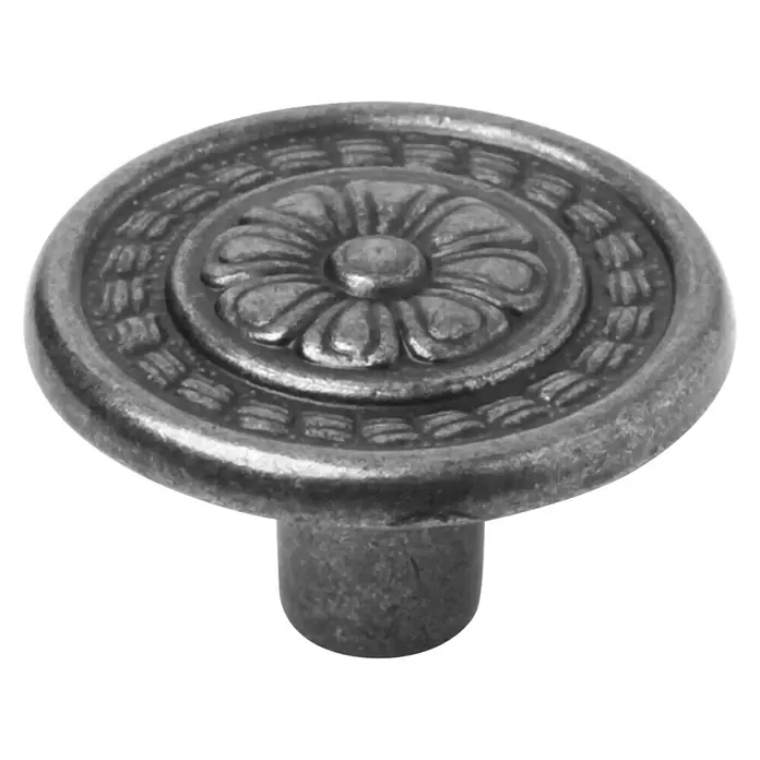 Rei Set de pomos para muebles Plata - 4 pzs., Ø x Al: 30 x 22 mm, Aluminio