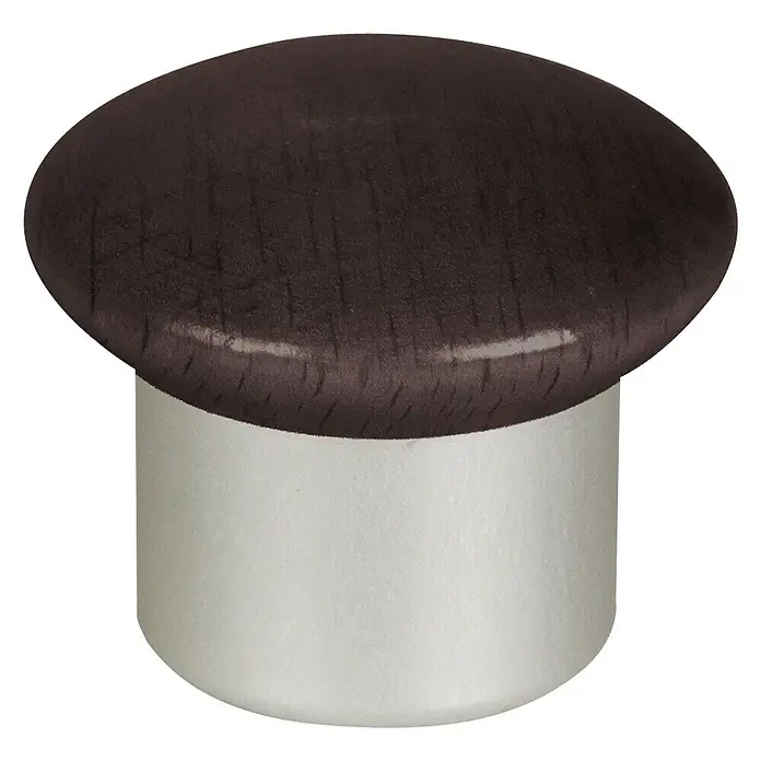 Rei Set de pomos para muebles Wengué - 4 pzs., Ø x Al: 30 x 30 mm, Madera