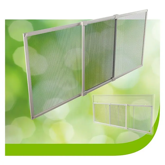 Mosquitera extensible - An x Al: 140 x 50 cm, Color bastidor: Blanco