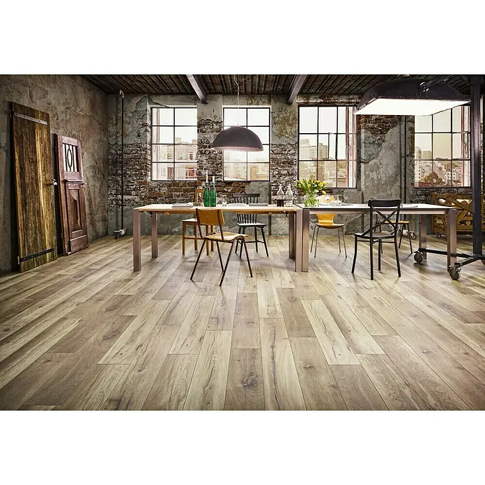MyStyle MyArt Laminat Wild West Oak - 1.285 x 192 x 12 mm, Rustikalni pod - Živopisni prikaz