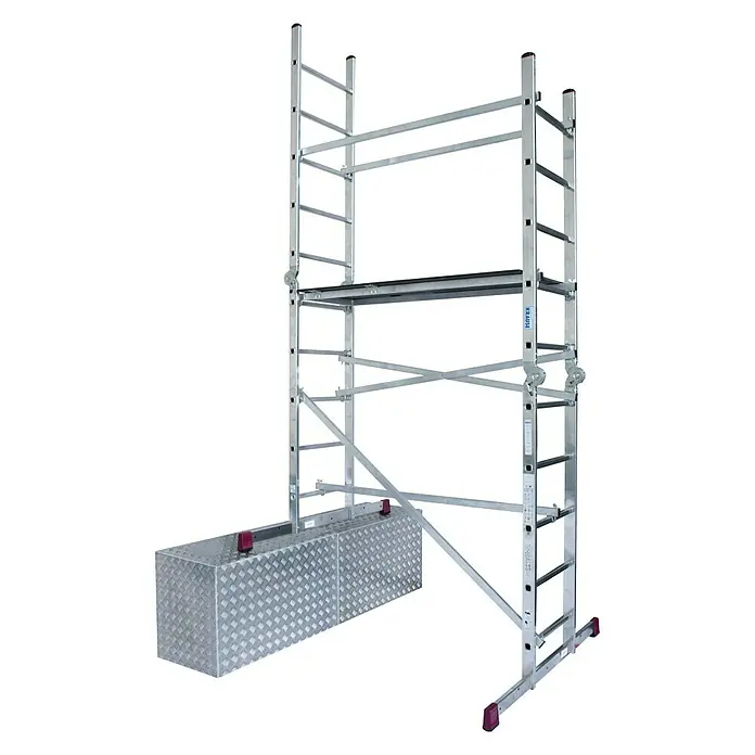 Krause Corda Zglobna radna skela - Radna visina: 4 m, Aluminij, Može se saviti
