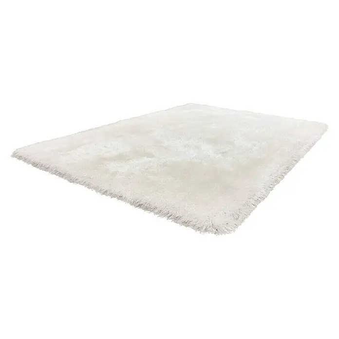 Kayoom Hochflorteppich Cosy - Weiß, 290 x 200 cm, 100 % Polyester - Linke Seitenansicht